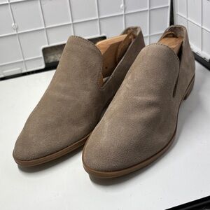 Crown Vintage Taupe Suede Slip-On Flats